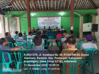 Sosialisasi Bantuan Keuangan Khusus Kepada Desa (BKKD) Pembangunan Jalan Rigid Beton Tahun 2025 dan Musyawarah Desa Pengalihan Aset Jalan Paving di Desa Banjarjo
